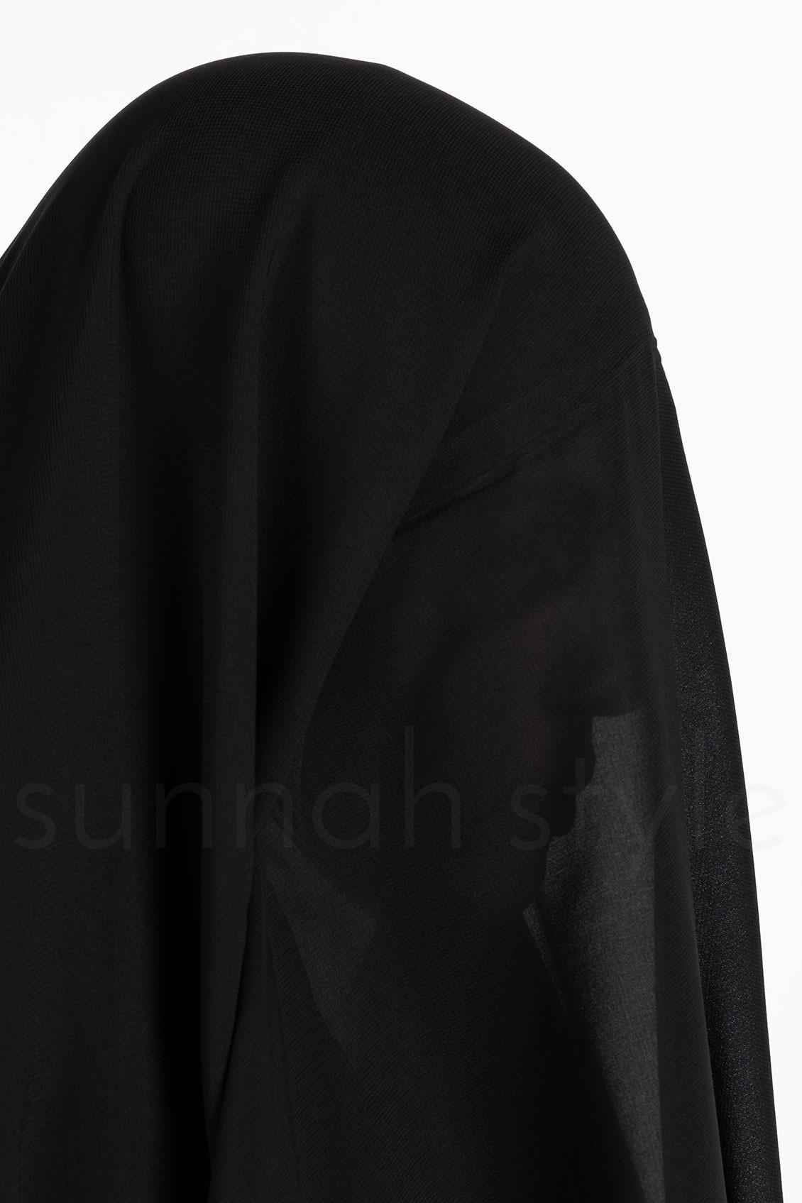 Sunnah Style 3-Layer Yemeni Khimar Black